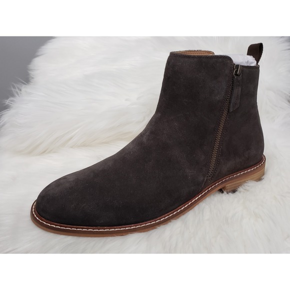 NEW‎ NO BOX Thomas & Vine Mens Suede Leather Ankle Boots - Brown Size 10 main image 5